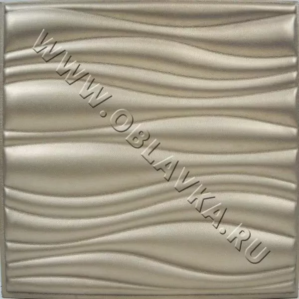 3D стеновая панель Базель; Цвет: Polo chocolate, Размер, мм: 400х400