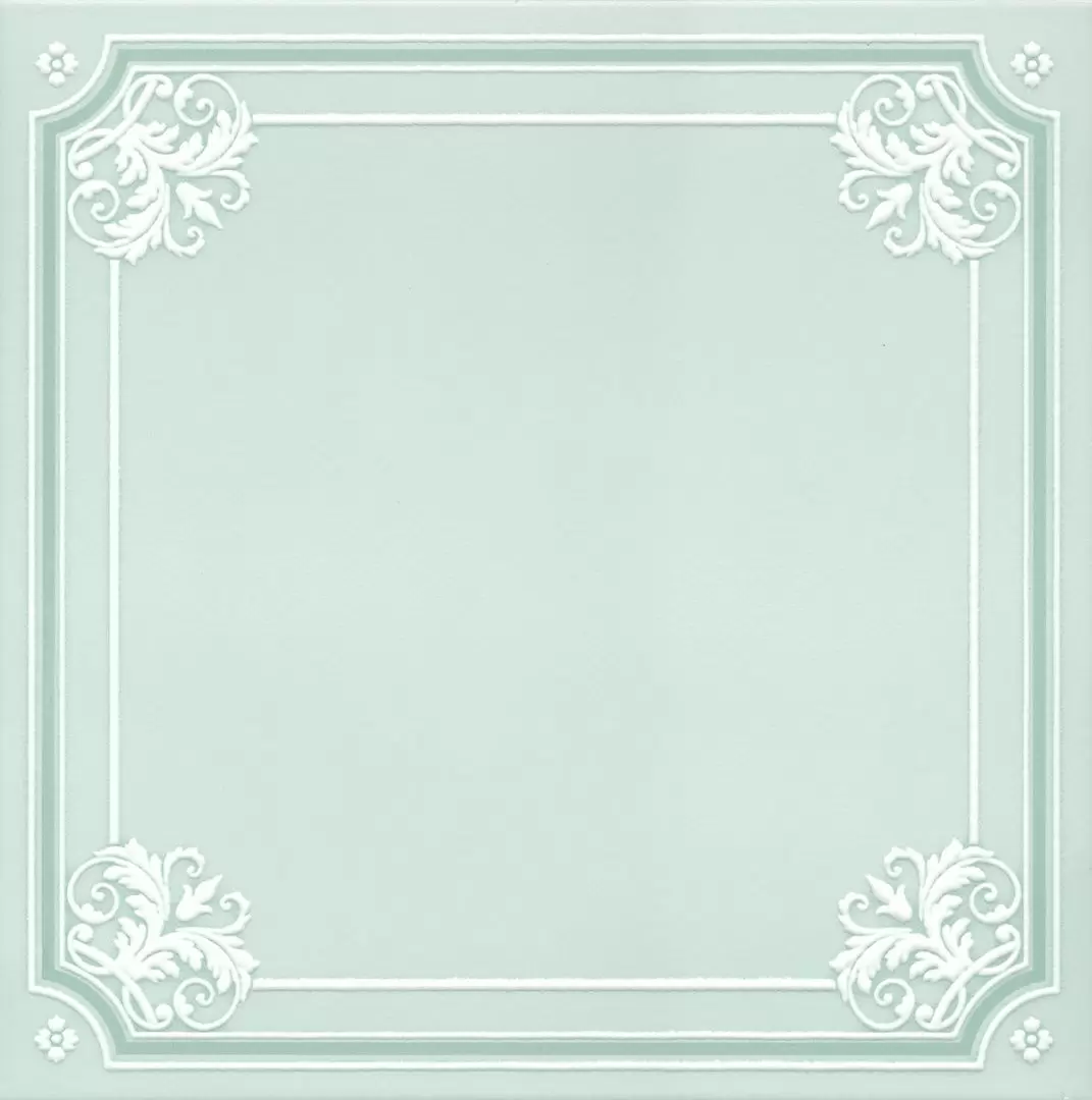 Плитка из керамогранита AD/D315/SG1547 Петергоф зеленый Декор 40,2x40,2