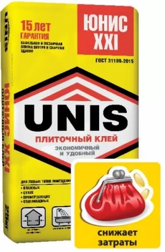 Клей для плитки Unis XXI 25 кг