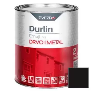 Эмаль по дереву и металлу Zvezda Durlin Emajl za Drvo I Metal черный 5 л