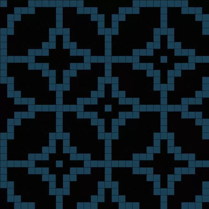 Мозаика Alma Панно 20 D-05 Black B