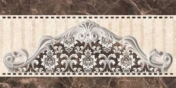 Бордюр настенный Keratile Alcor Cenefa Brown 20x10