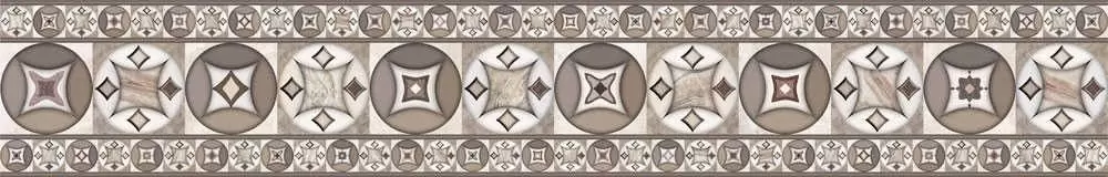 Бордюр настенный Alma Ceramica Veliente Темный Геометрия 8х50