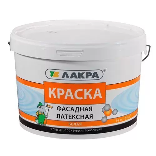 Краска фасадная Лакра латексная 14 кг