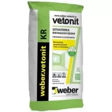 Шпатлевка финишная, полимерная Weber-Vetonit KR белая, 20 кг