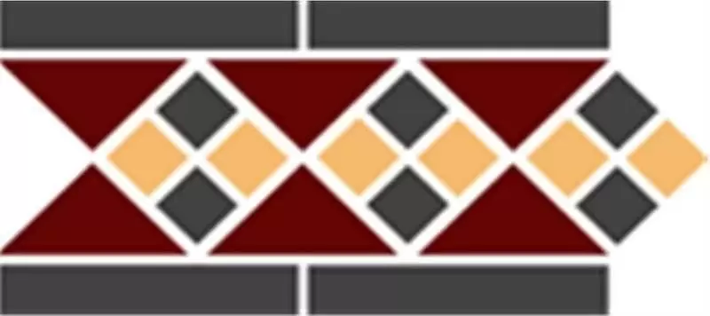Декор керамогранит Top Cer Octagon Border Lisbon With 1 Strip Tr.20, Dots 14+21, Strips 14