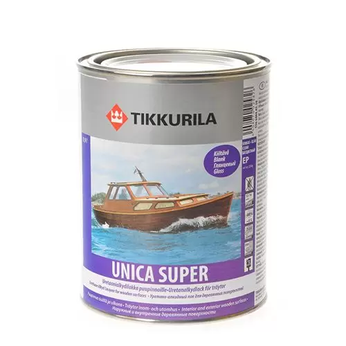 Лак яхтный Tikkurila Unica Super 90 глянцевый 0,9 л