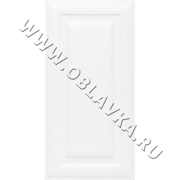 3D стеновая панель Мадрид; Цвет: Polo white, Размер, мм: 300х600