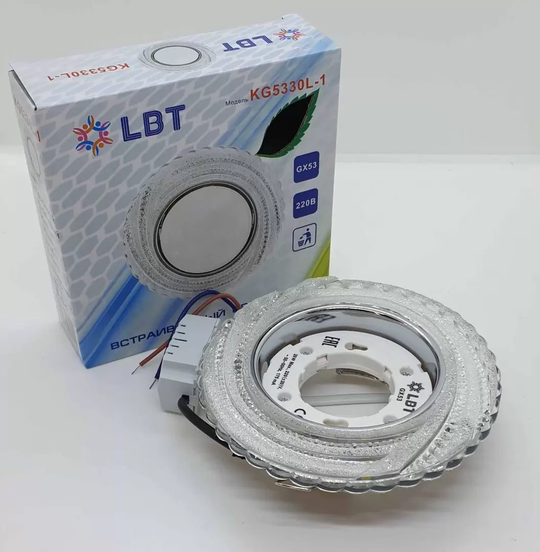 Светильник LBT встраиваемый KG5330L-1 прозрачный