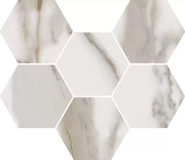 Мозаика Italon Charme Evo Floor Project Калакатта Гексагон Патинированная