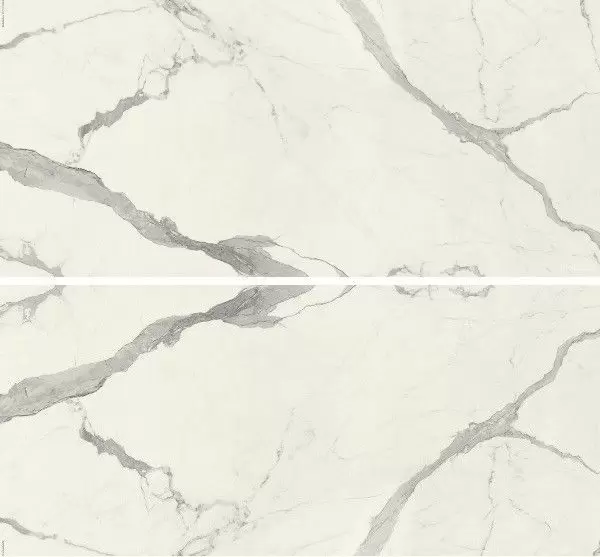 Керамогранит Kerlite Vanity Bianco Statuario Bookmatch A-B Glossy Polished
