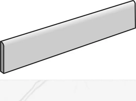 Плинтус 41Zero42 Mate Marmo Bianco Skirting 7x60