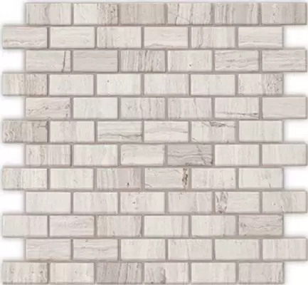 Мозаика Pietrine Travertino Silver MAT 23x48 29,8x29,8 4 мм