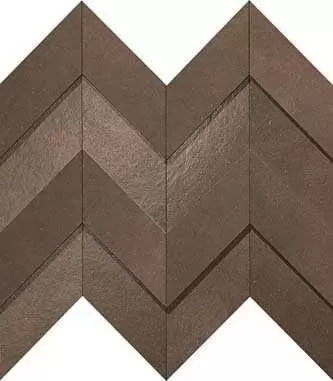 Керамогранит Atlas Concorde Italy Dwell Brown Leather Chevron 3D