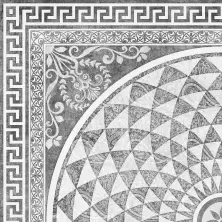 Керамическая плитка Lipsia Gris Roseton для пола 45x45