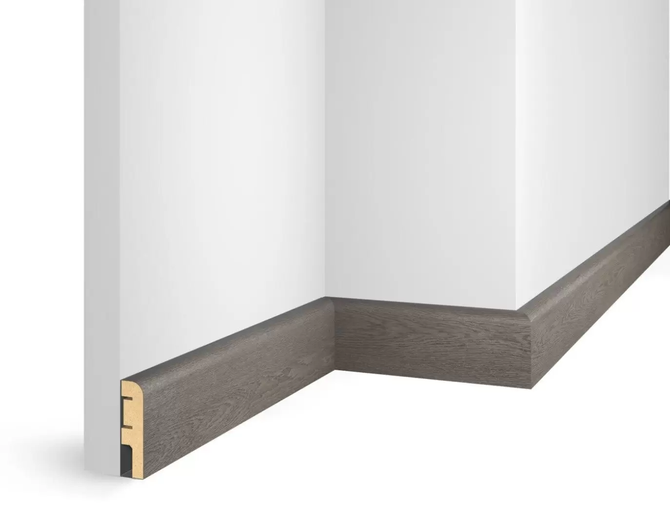 Плинтус МДФ Cosca NanoFlex EP02 Дуб Сицилия 60x16x2400мм