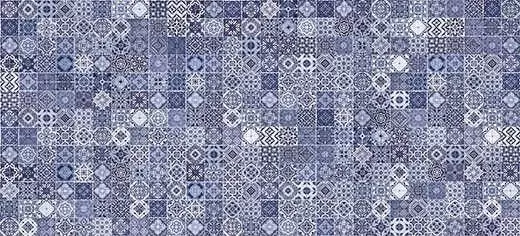 Плитка настенная Cersanit Hammam blue Голубой рельеф