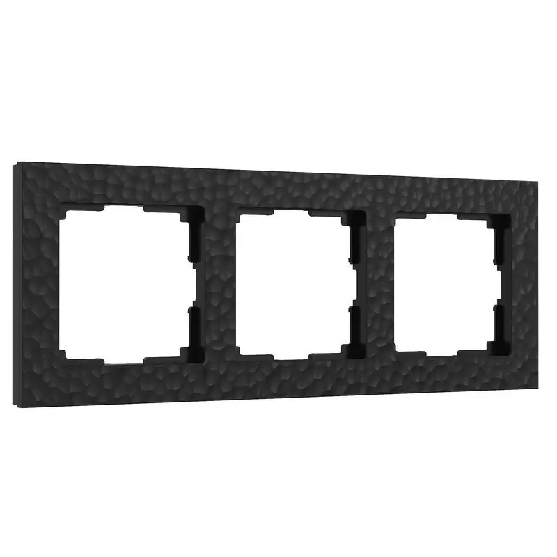 Рамка Werkel на 3 поста Hammer (черный) W0032408