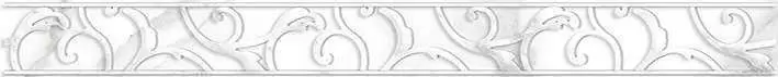 Бордюр настенный Ceramica Classic Altair Узор белый