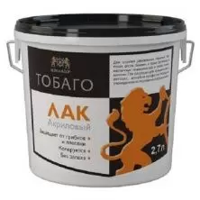 Полиакриловый лак для внутренних работ Командор Тобаго матовая 2,7 л