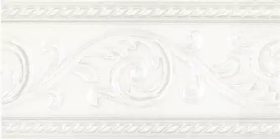 Бордюр настенный Carmen Caprichosa Cenefa Yara Blanco 7.5x15