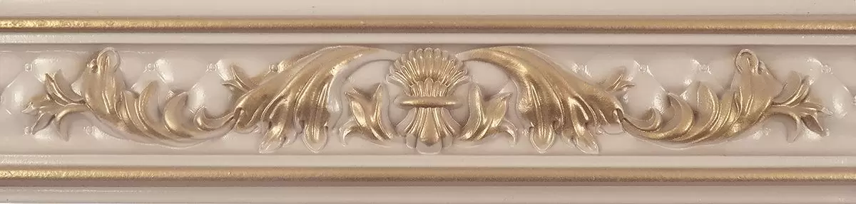 Керамическая плитка Alteria Vardo Crema Roseton BW0ROS11 Бордюр 6x25,3