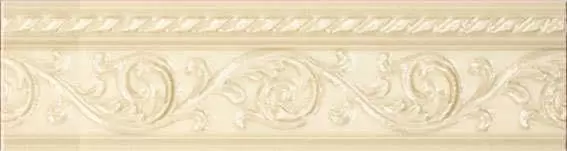 Бордюр настенный Carmen Caprichosa Moldura Yara Crema 4x15