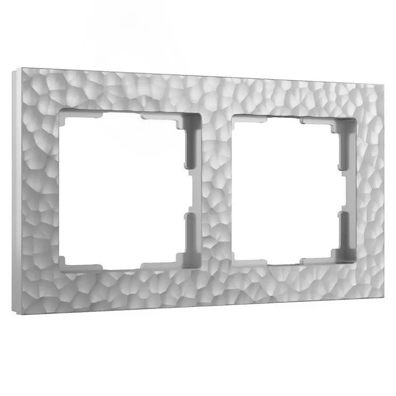Рамка Werkel на 2 поста Hammer (серебряный) W0022406
