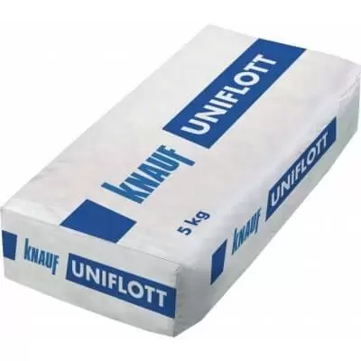 Шпаклевка гипсовая высокопрочная КНАУФ Унифлот (KNAUF UNIFLOTT ), 5 кг