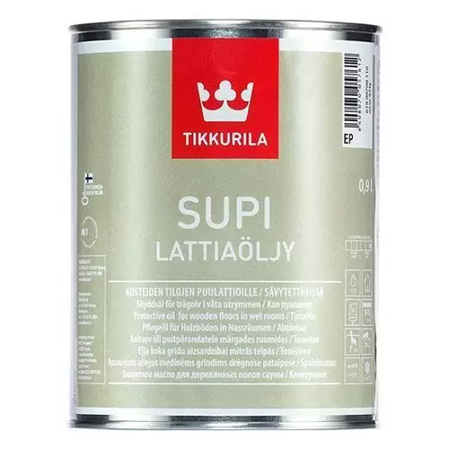 Масло для пола Tikkurila Supi Lattiaoljy бесцветный 0,9 л