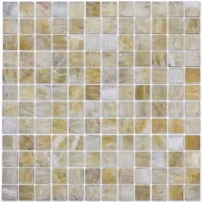 Мозаика Caramelle Mosaic Pietrine Onice beige POL 23x23x7