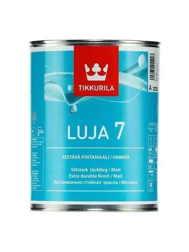 Краска влагостойкая Tikkurila Luja 7 база А 0,9 л