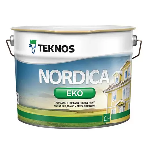 Краска фасадная Teknos Nordica Eko РМ1 9 л