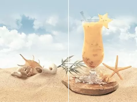Керамическая плитка 20x30 Cocktail P2-1 P2-1D140 Панно 30x40