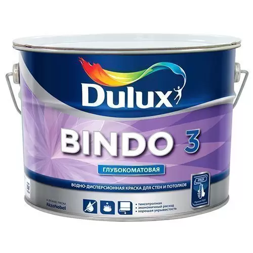 Краска интерьерная Dulux Bindo 3 база BW 9 л