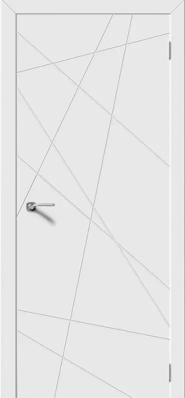 Дверь эмаль белая "LINE" глухая