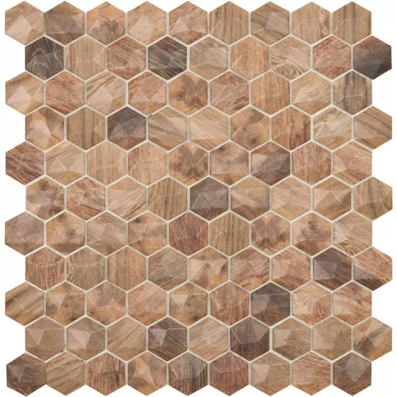 Мозаика Vidrepur Hexagon Woods 4700D