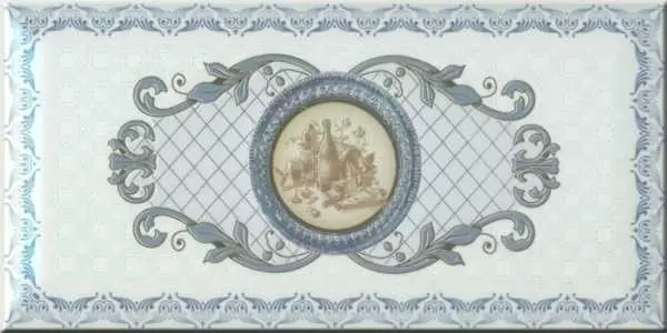 Декор настенный Monopole Imperial Azul 1