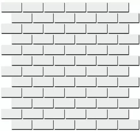 Керамическая плитка 191/001 Турнон белый матовый мозаичный Декор 32x30
