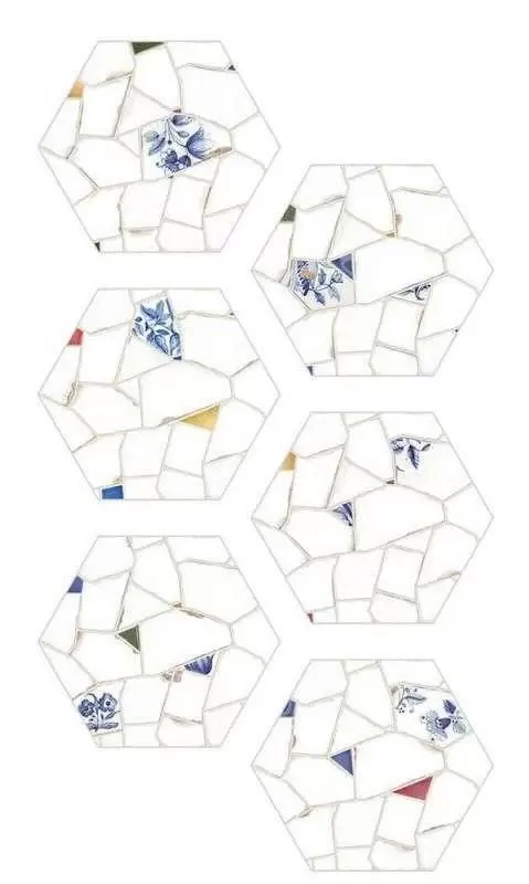 Керамогранит ITT Ceramic Corinto Hexa Mix 6 вариаций