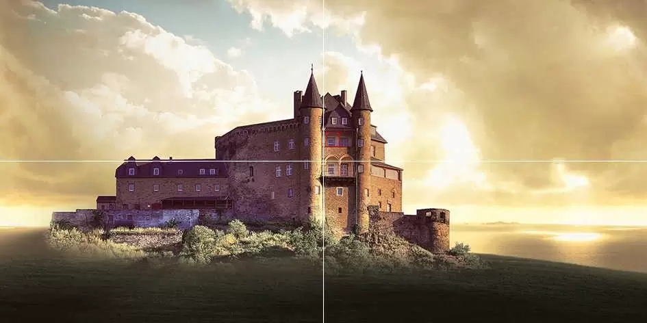 Панно настенное Ceramica Classic Castle Замок из 4 плиток