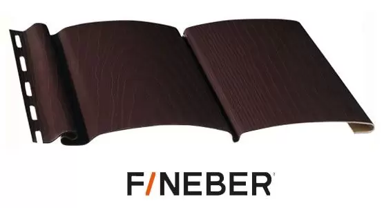 Сайдинг виниловый FineBer BlockHouse Extra Acrylic Темный Дуб