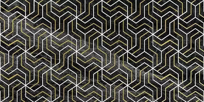 Декор настенный Laparet Crystal Fractal черный