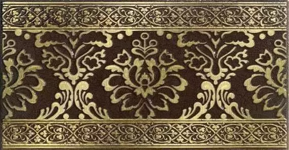 Бордюр настенный LB-Ceramics Катар Коричневый-б7,5
