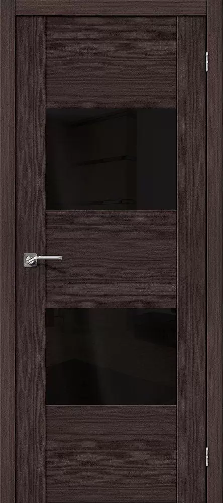 Дверь экошпон "VG2 BS" стекло Wenge Veralinga