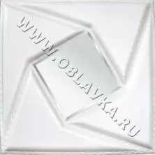 3D стеновая панель Бостон; Цвет: Polo perlamutr silver, Размер, мм: 400х400