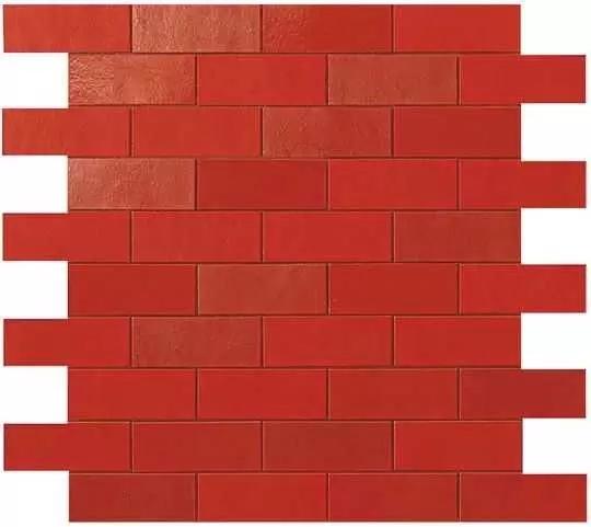 Плитка настенная Atlas Concorde Italy Ewall Red MiniBrick