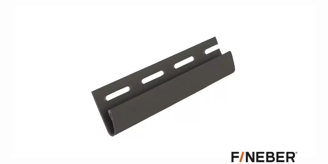Стартовая планка к фасадным панелям Fineber STANDART Темный