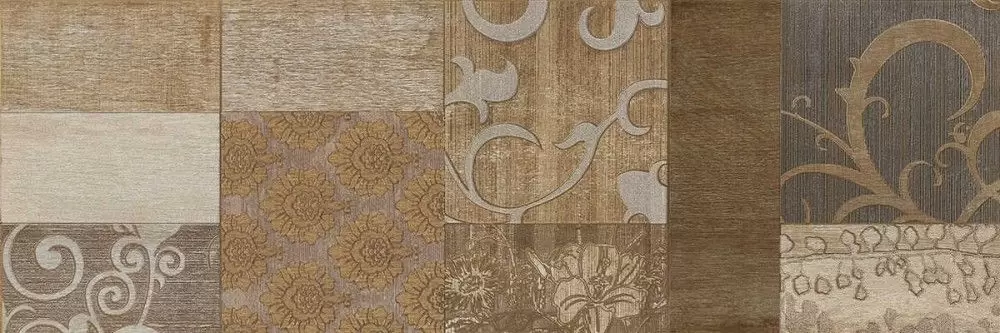 Плитка настенная Serra Filigran 519 Pastoral 1 Decor BeigeampBrown Matt