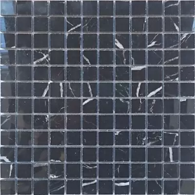 Мозаика LeeDo - Marble Porcelain Marrone oriente POL 29,8x29,8 см (чип 23х23х10 мм), полированный керамогранит (Marrone oriente POL мозаика 23x23)
